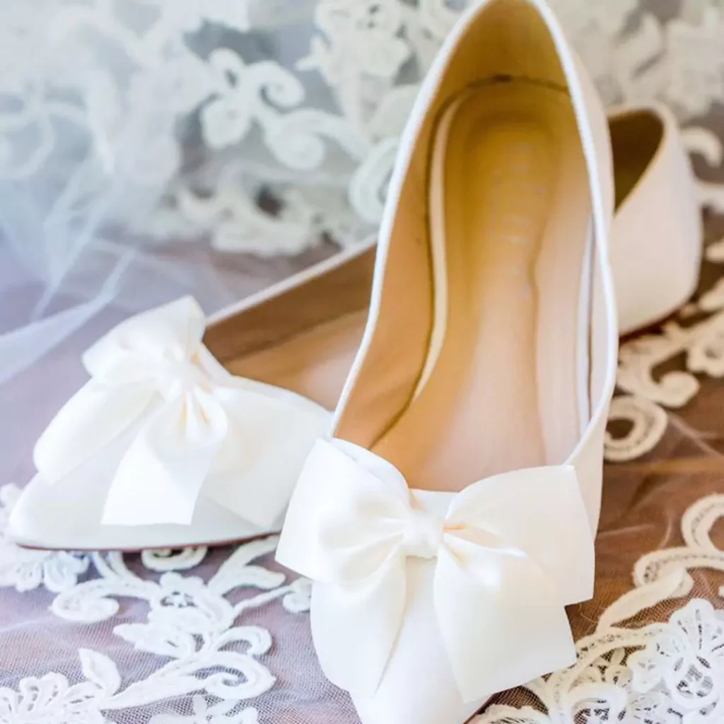 chic bridal flat shoes