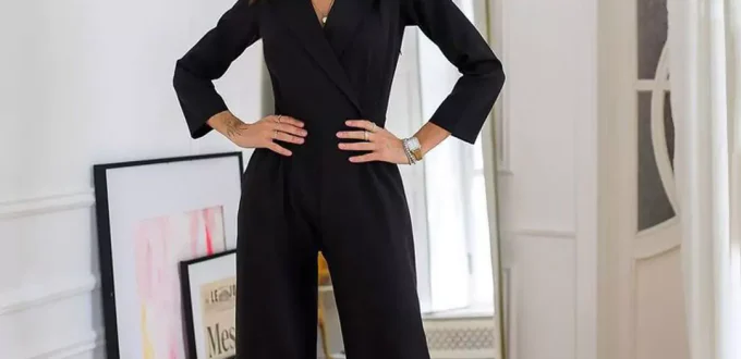 black formal jumpsuit