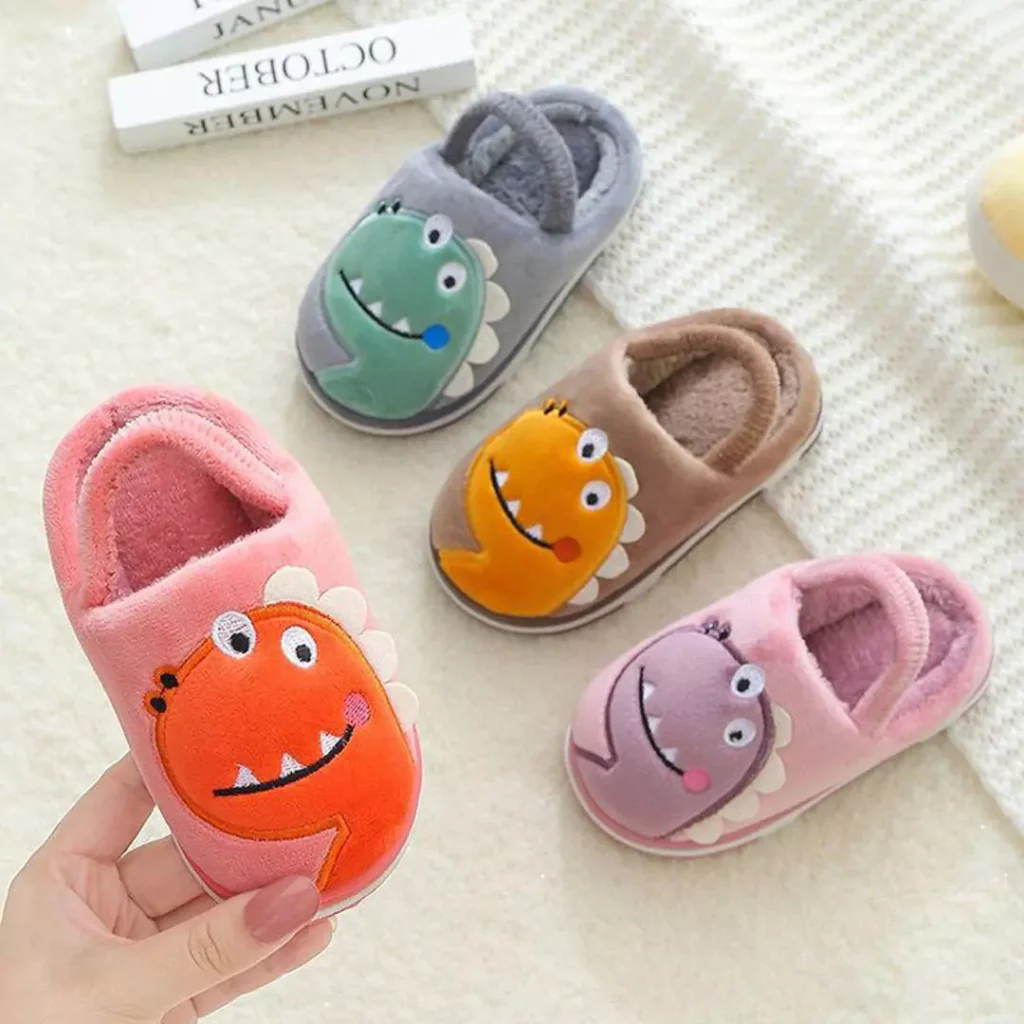 cozy furry slippers for baby boys