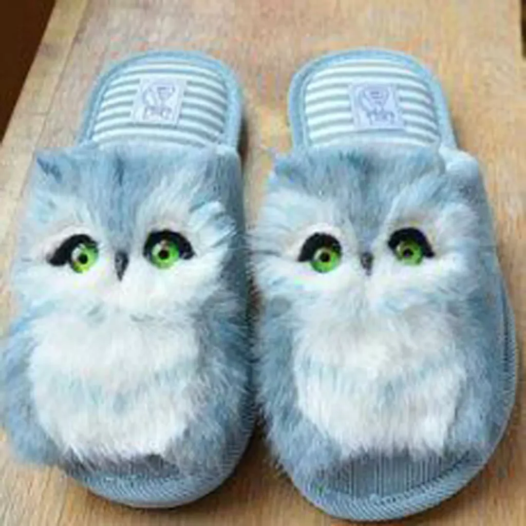 adorable furry slippers for baby boys