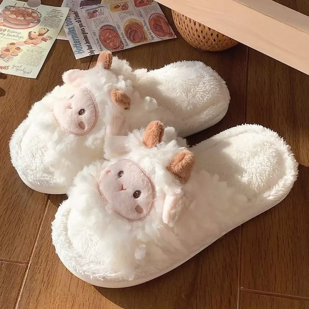 soft furry slippers for baby girls