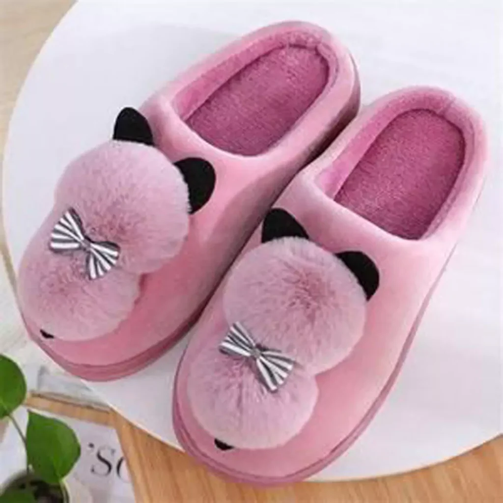 fancy furry slippers for women