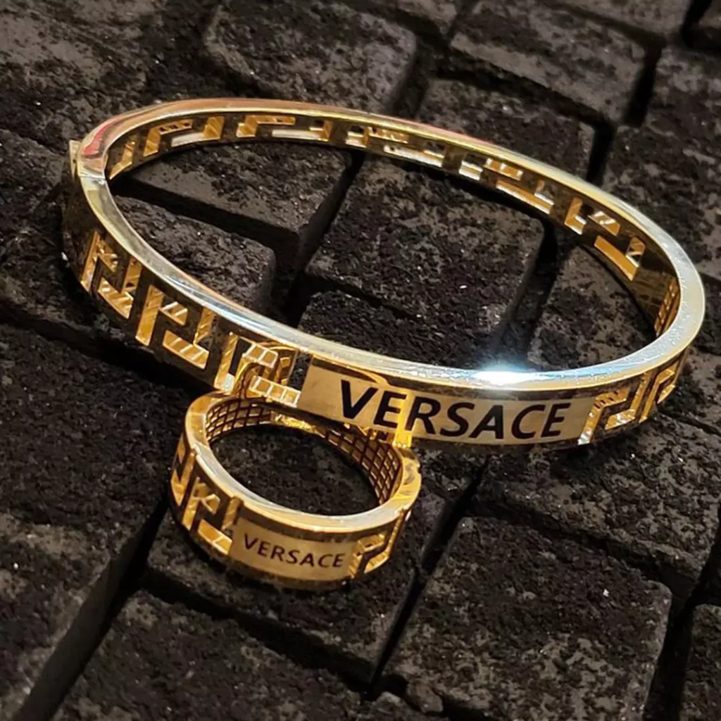 Versace gold bracelet for men