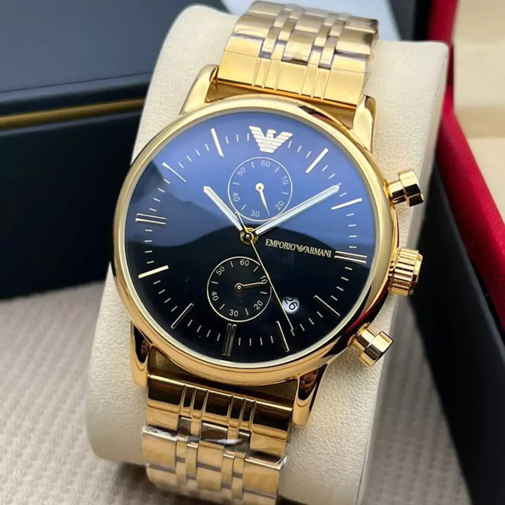 trendy gold watches for men