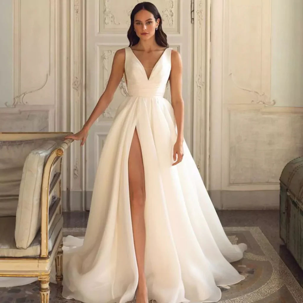 beautiful simple wedding dress of 2024