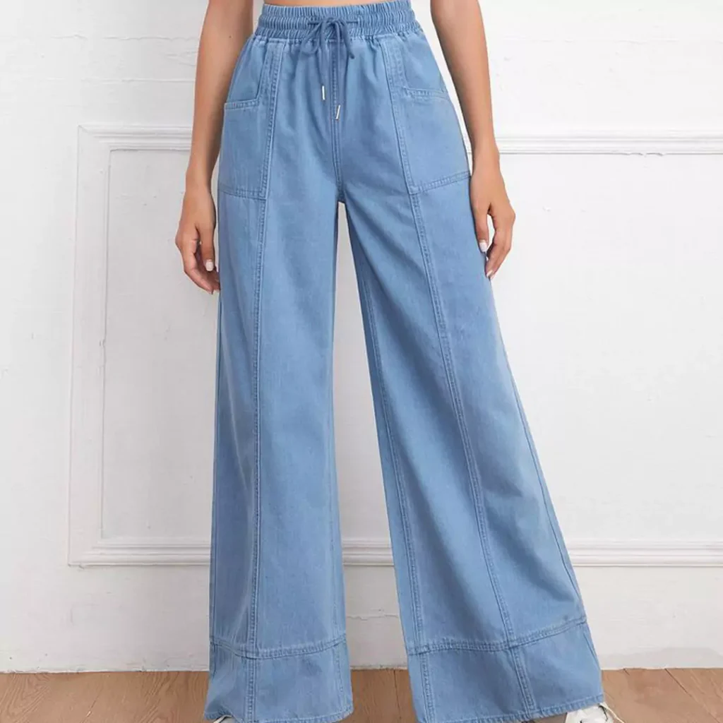 modish wide-leg jeans outfits for women in 2024