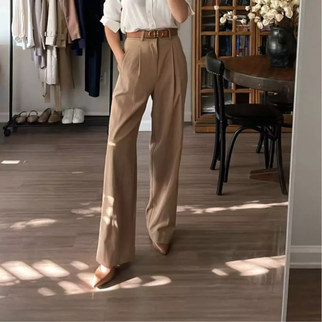 enchanting beige pants outfit for women 