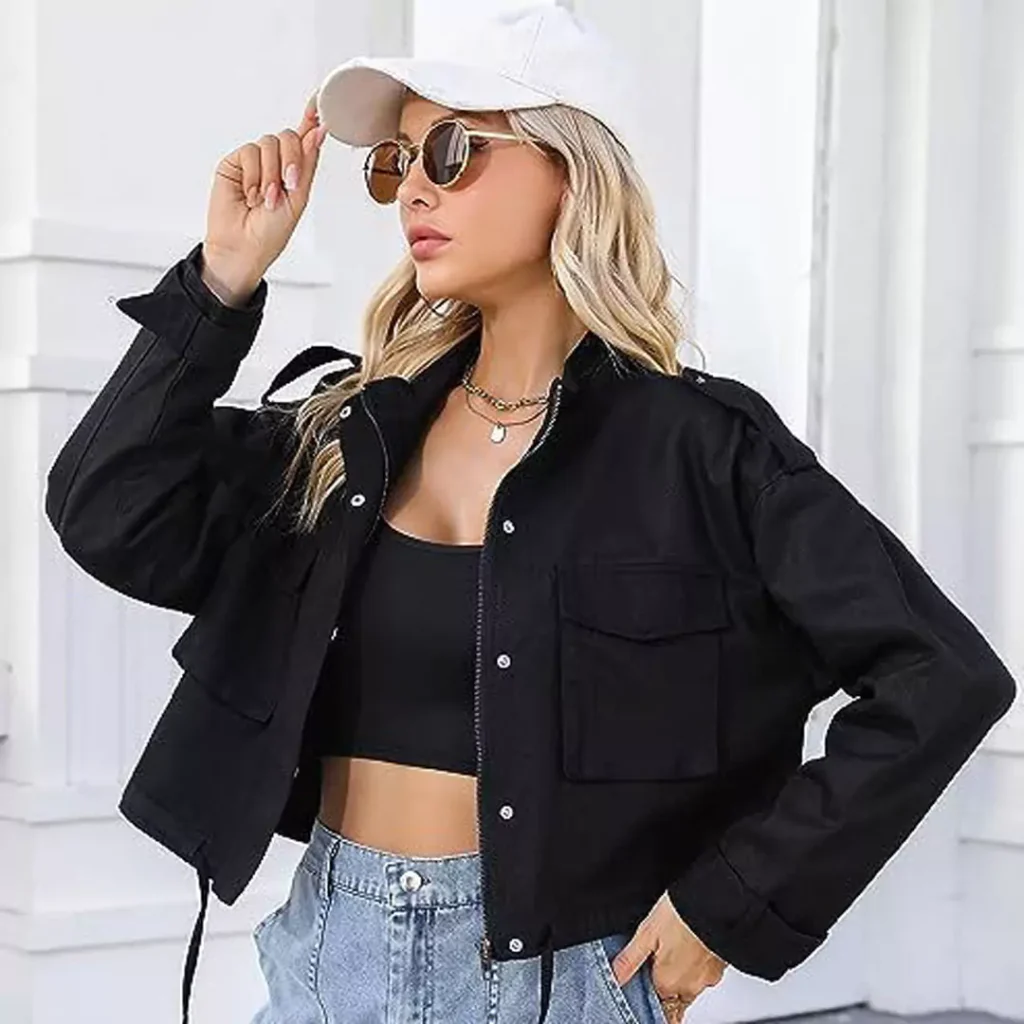 deceptive short black jean jackets for women of 2024