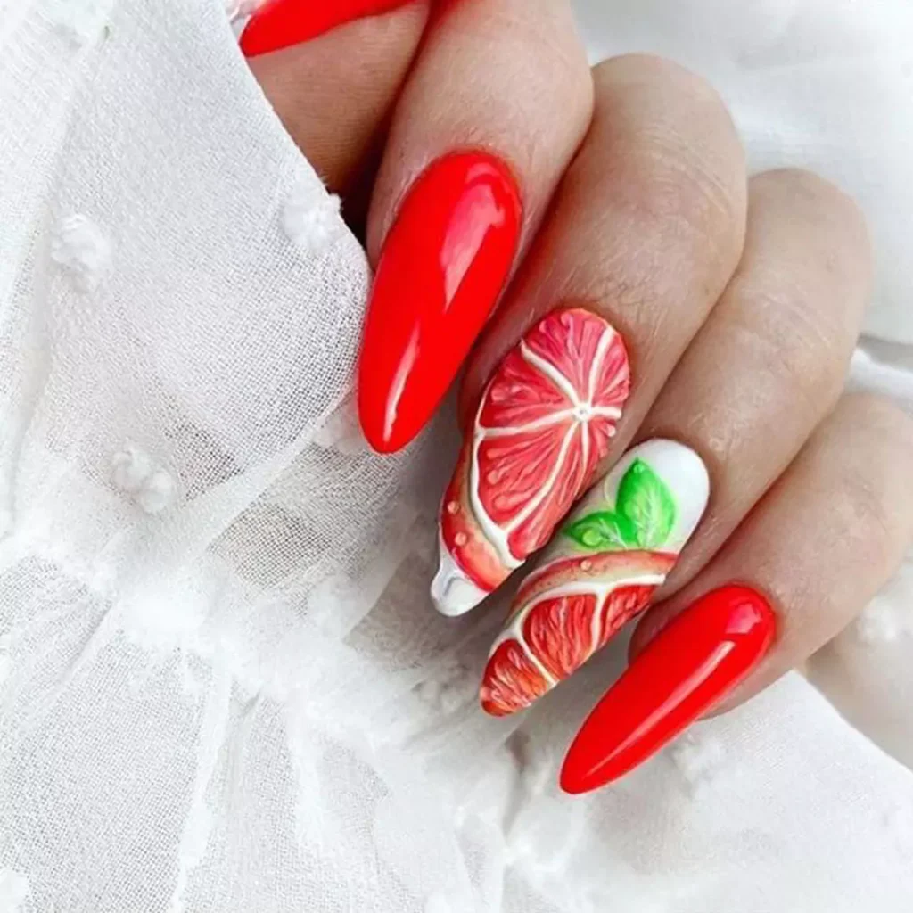 Special fruit nail designs