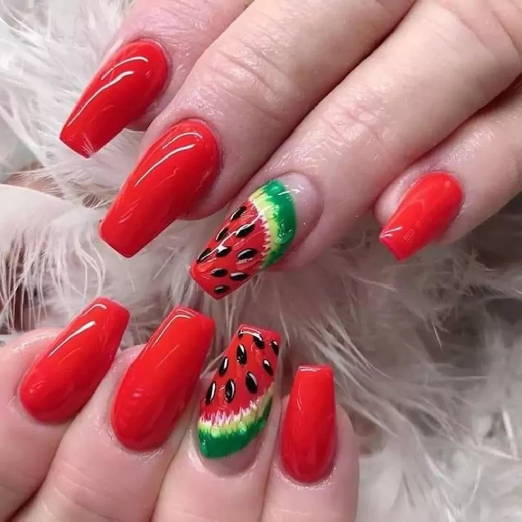 Modern fruit nail designs