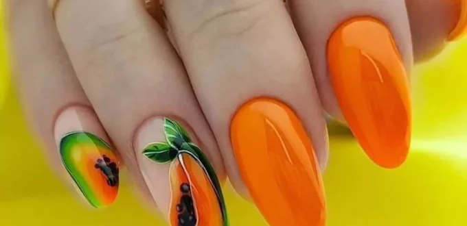 Beautiful fruit nail designs