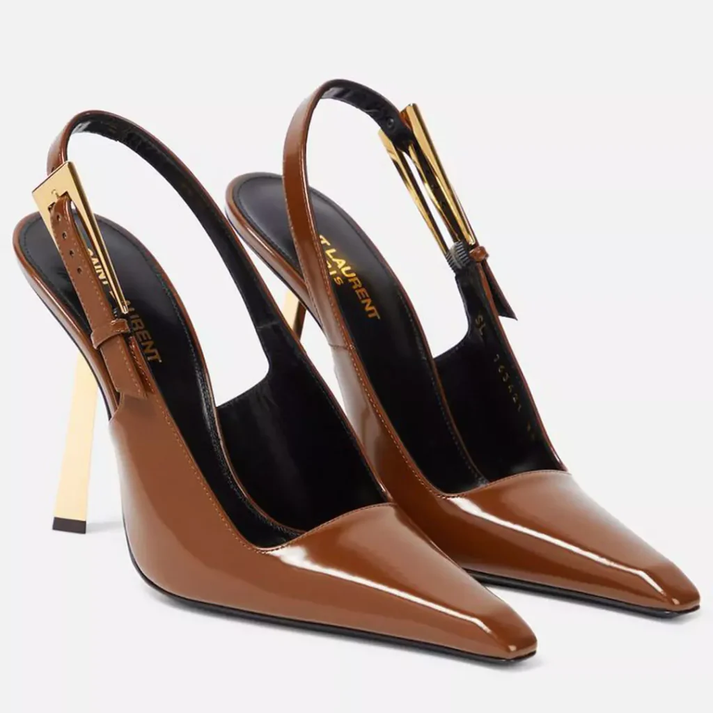 glamorous brown high heels shoes