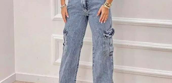 unique cargo jeans outfits for ladies of 2024