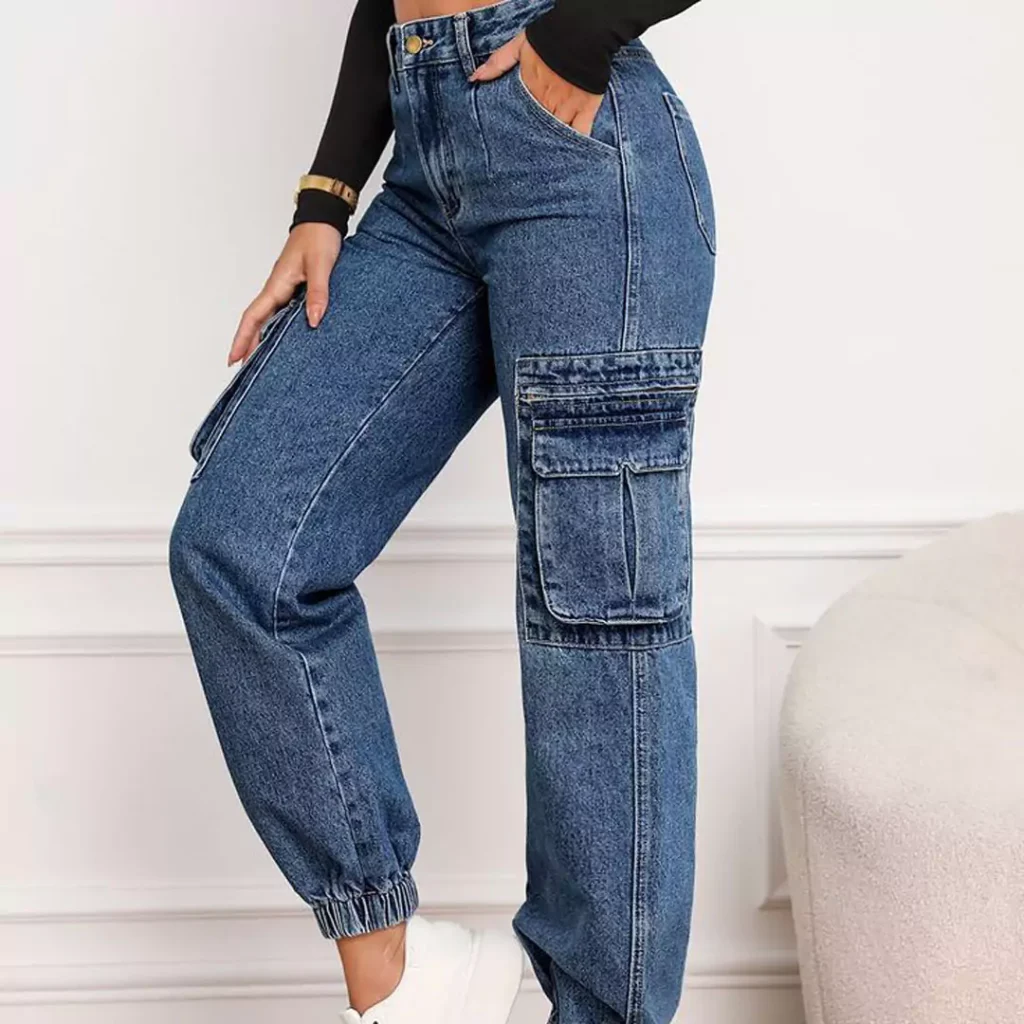 classy cargo jeans outfits for ladies of 2024 