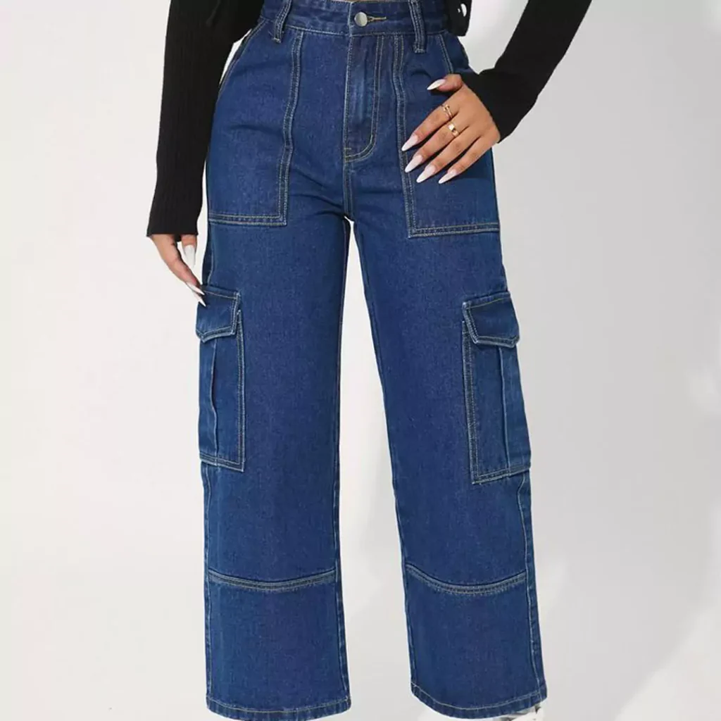 modish cargo jeans outfits for ladies of 2024 