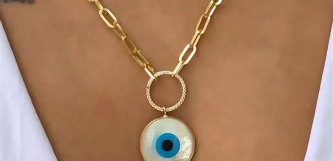 Beautiful necklaces with eye design