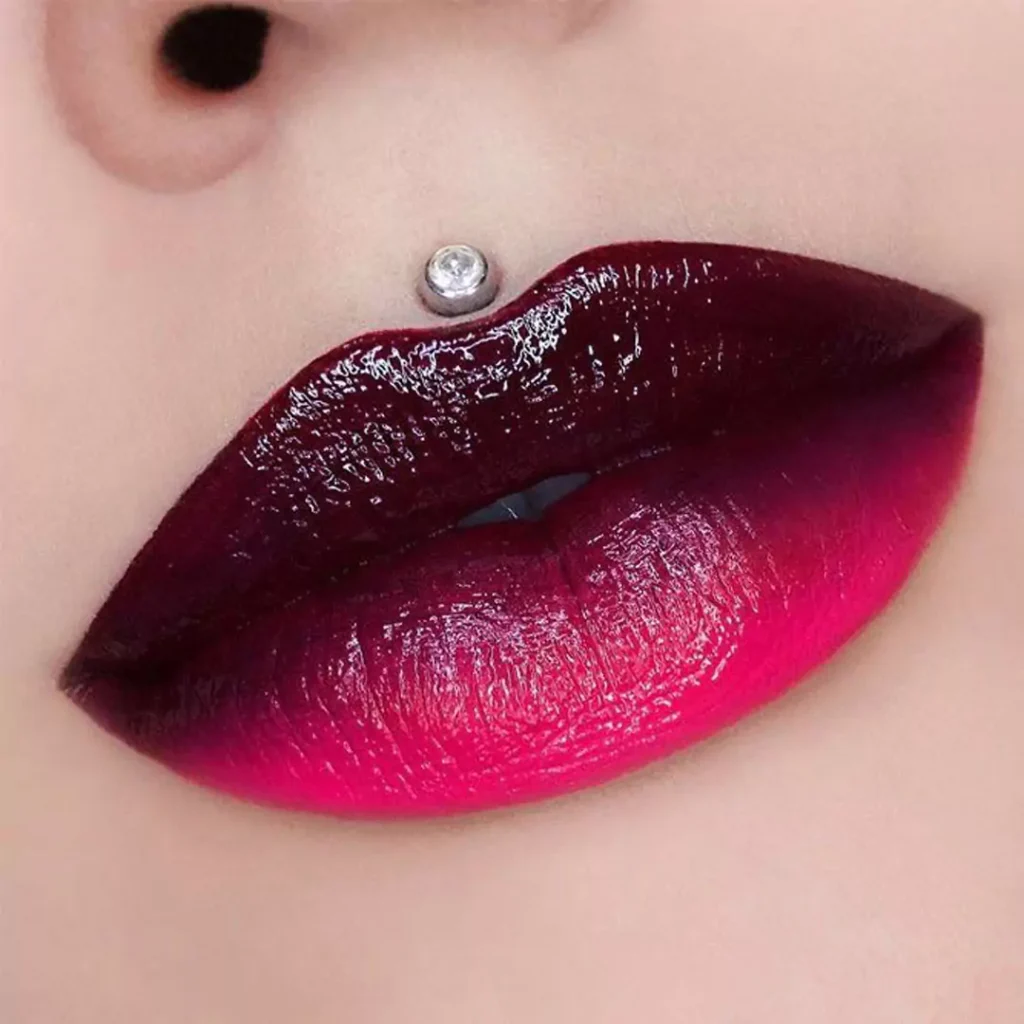 Stylish ombre lipstick