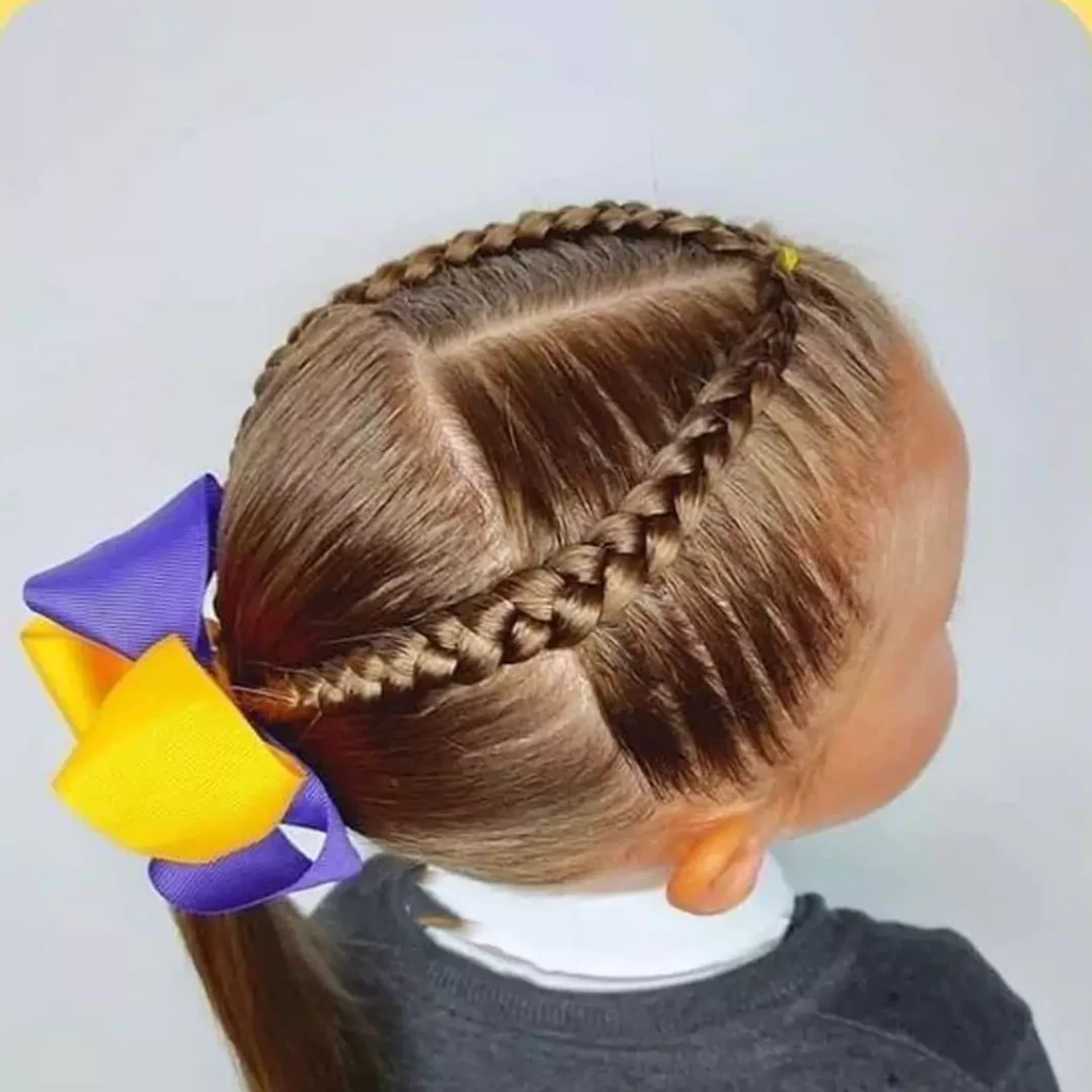 Attractive and special Children's hair texture