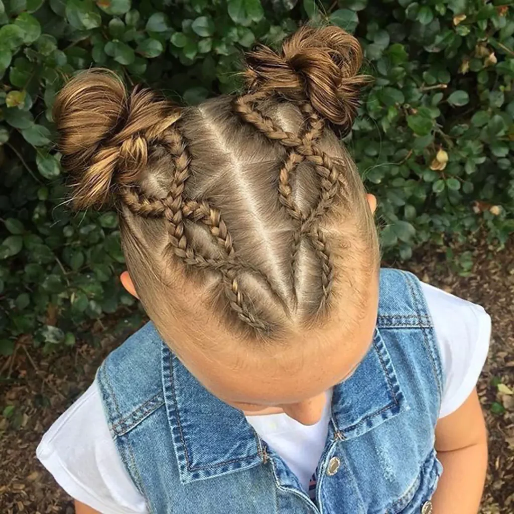 Stylish Children's hair texture