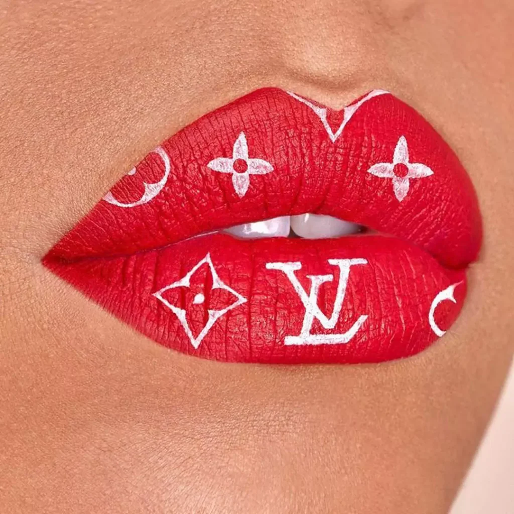 Enchanting lip makeup with fantasy designs