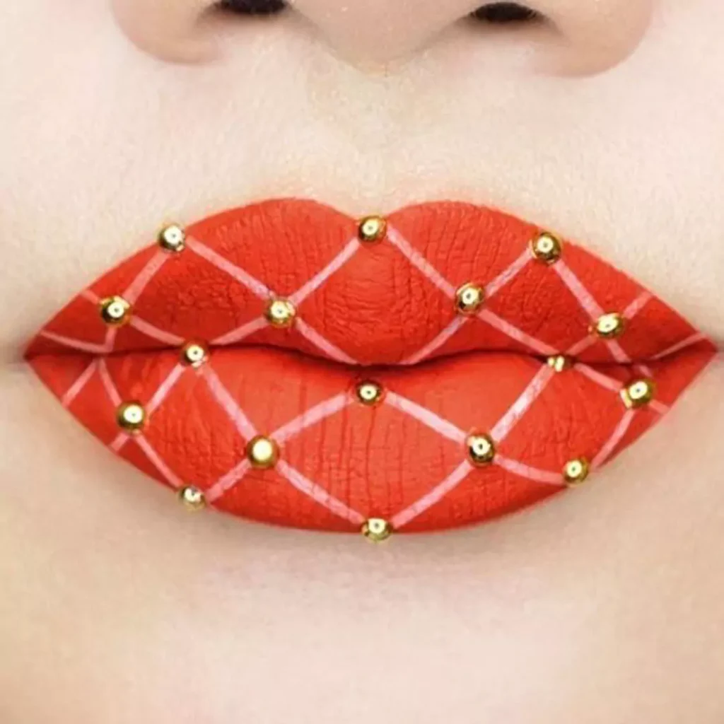 Modern lip makeup with fantasy designs