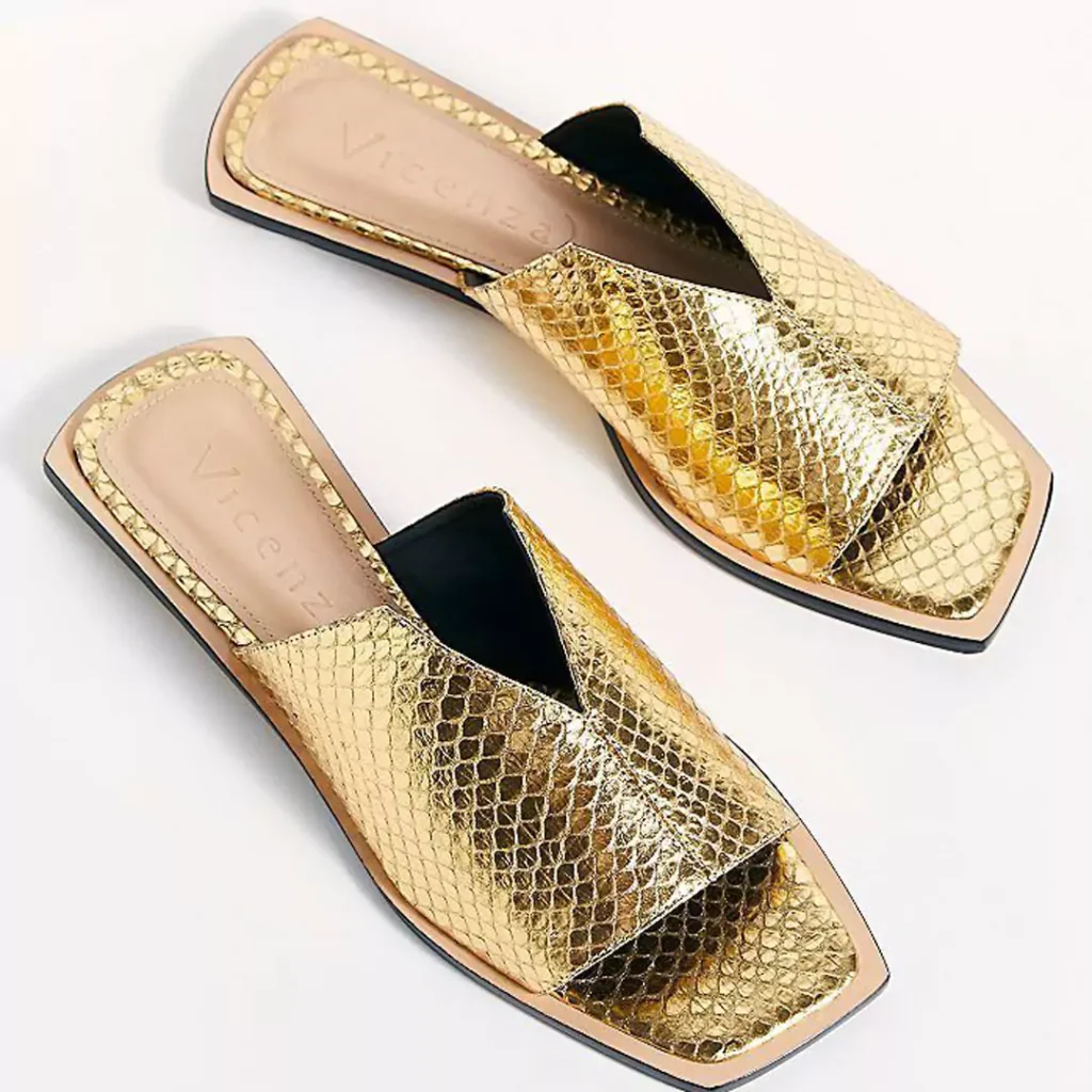 stylish leather palm slippers for ladies