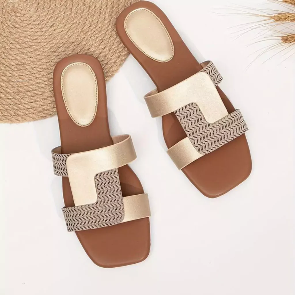 striking leather palm slippers for ladies