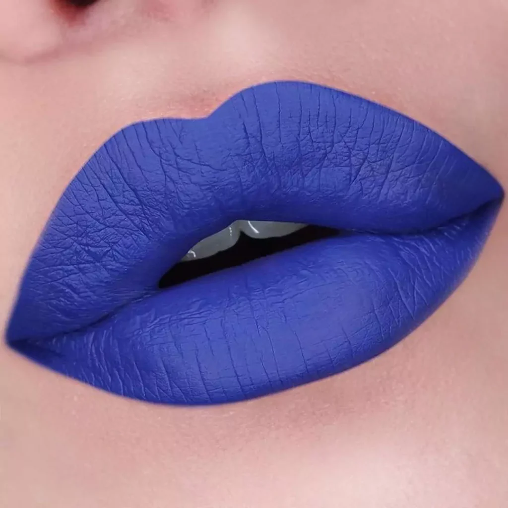 Enchanting blue lipstick