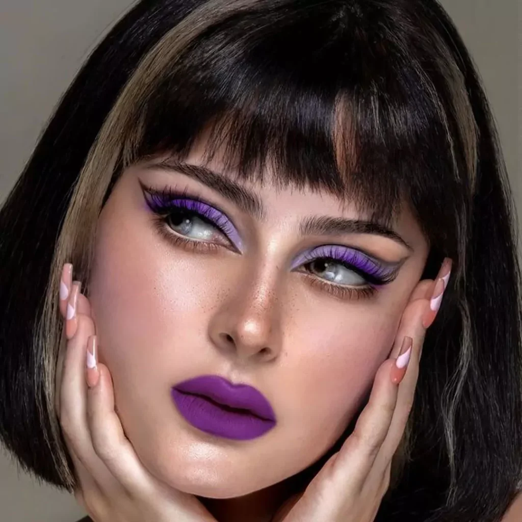 Special purple makeup