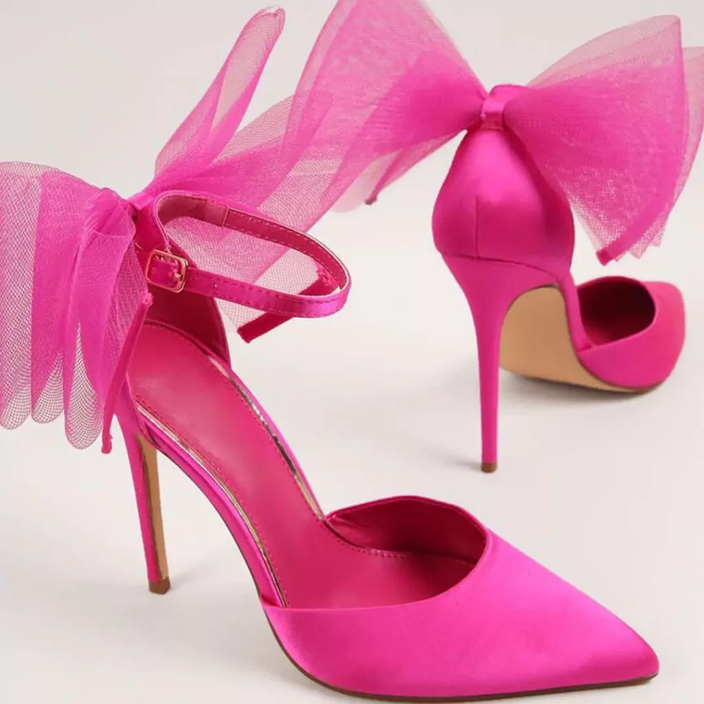 dreamy pink high heels