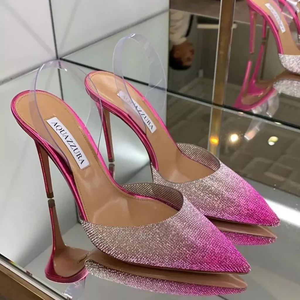 special pink high heels