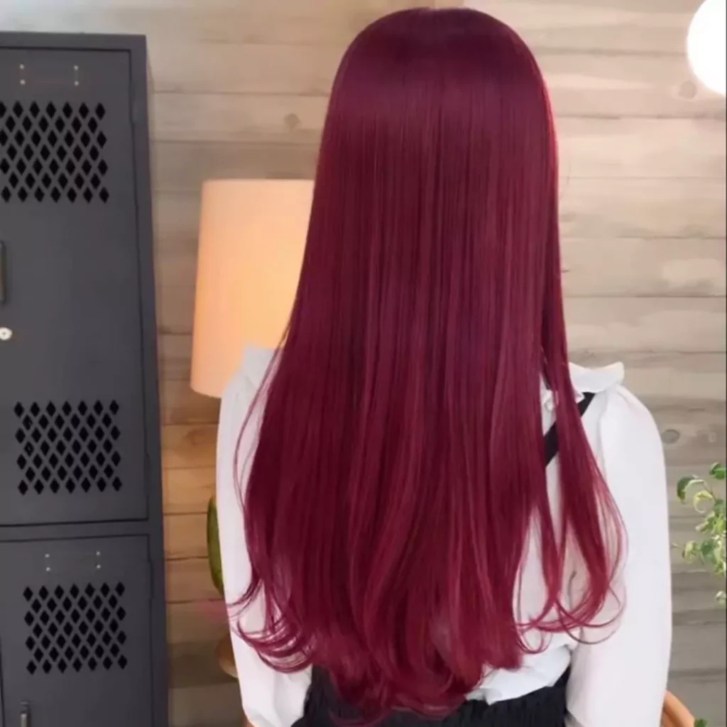 Deceptive wine hair color