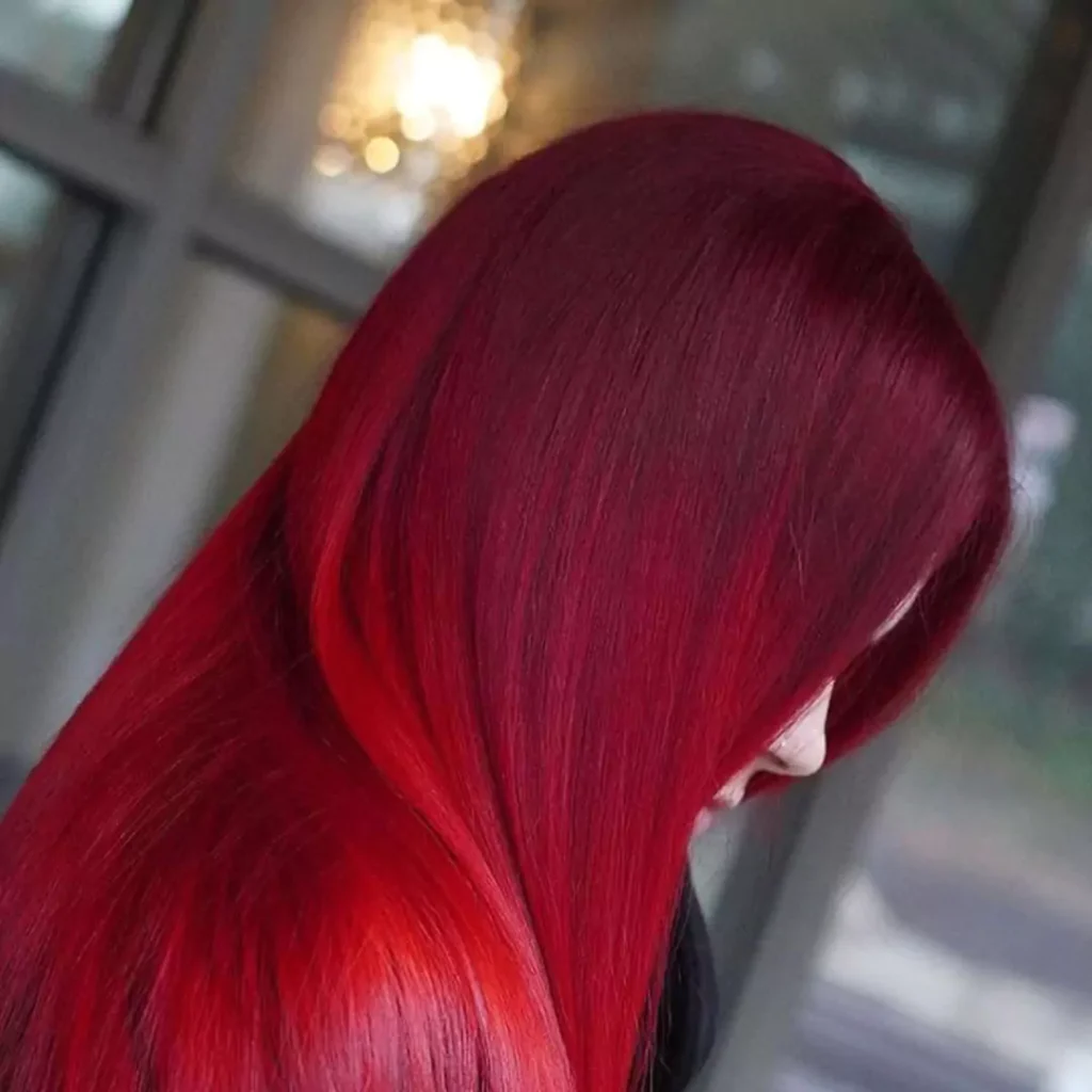 Enchanting wine hair color