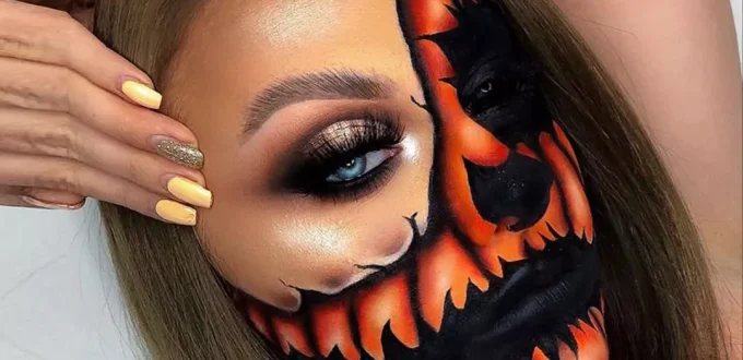 Beautiful makeup models for Halloween