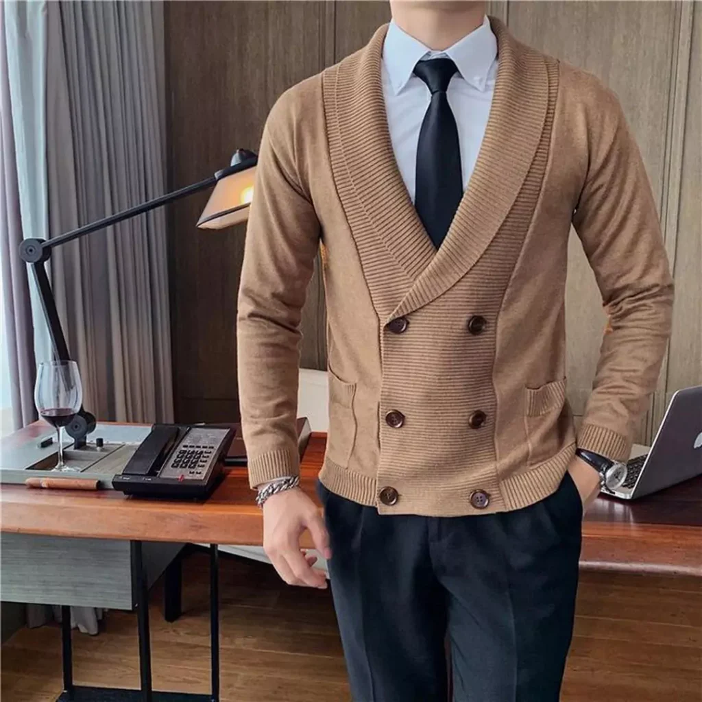 fashionable V neck sweaters for men 