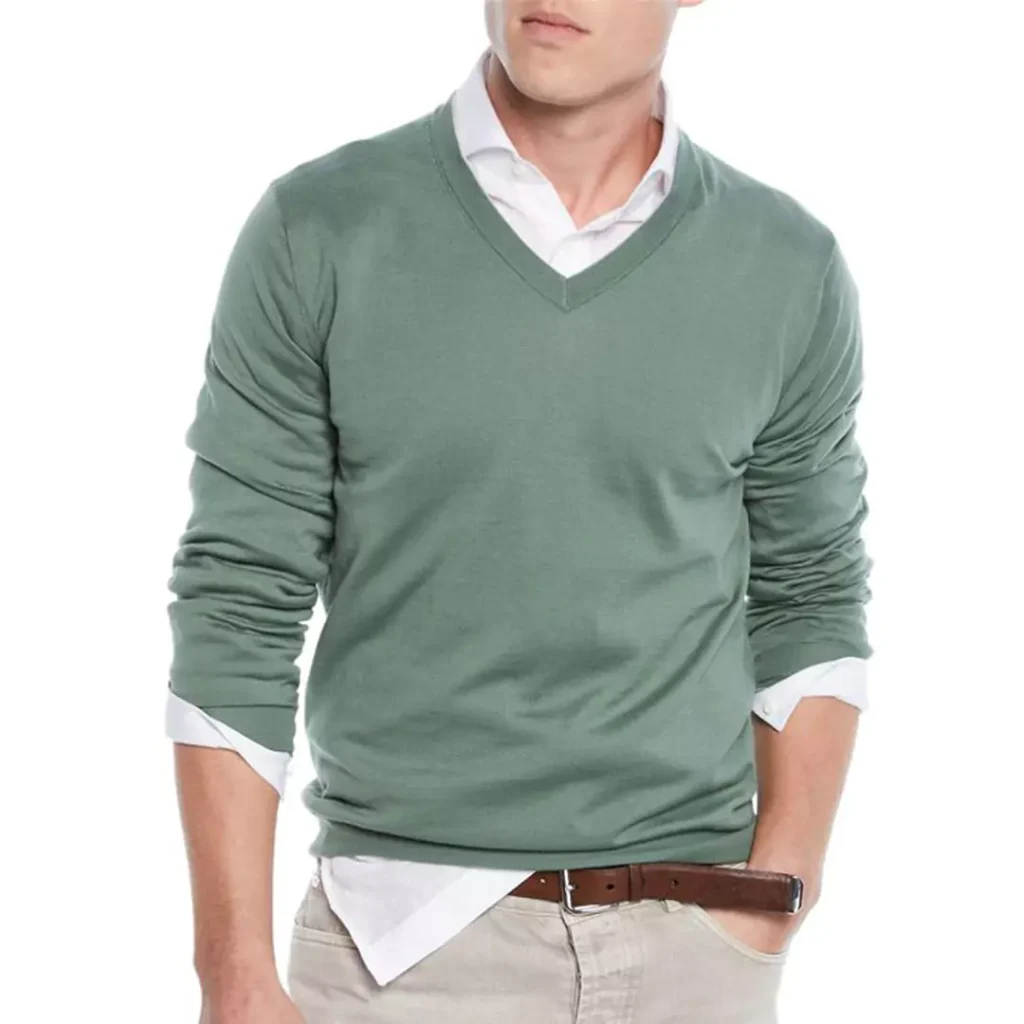 modish V neck sweaters for men 