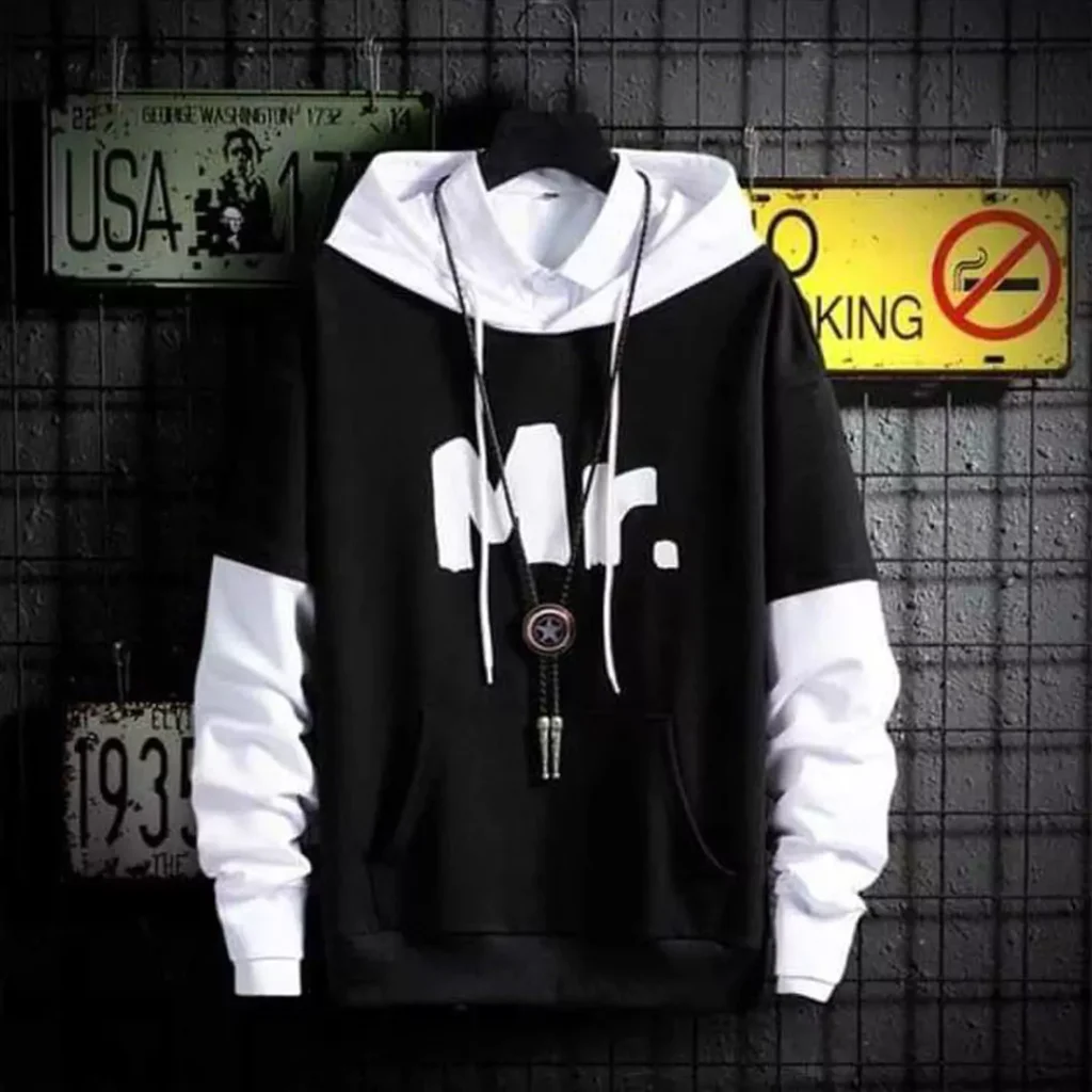 chic black hoodie outfit for men