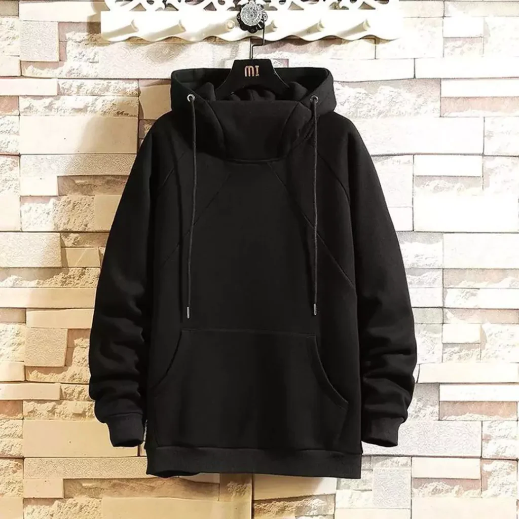 trendy black hoodie outfit for men