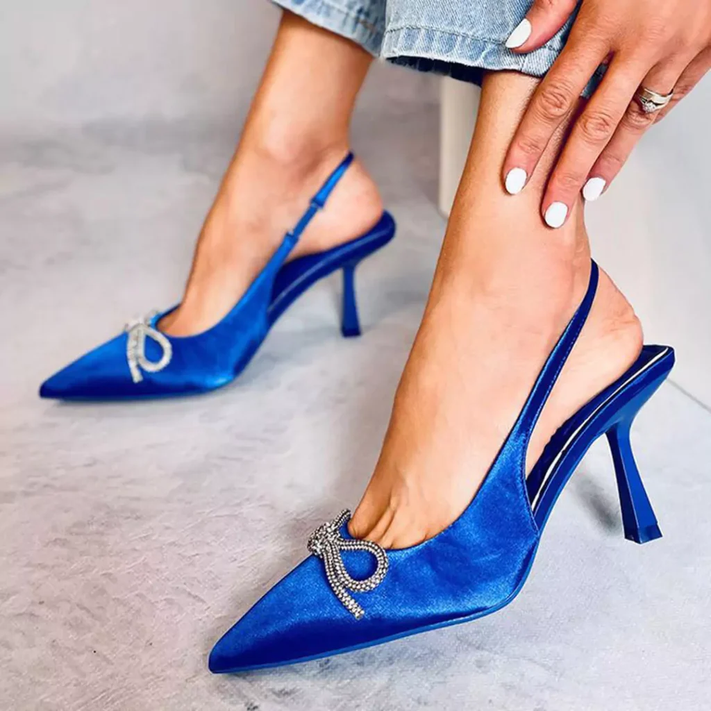 enchanting blue heels outfit