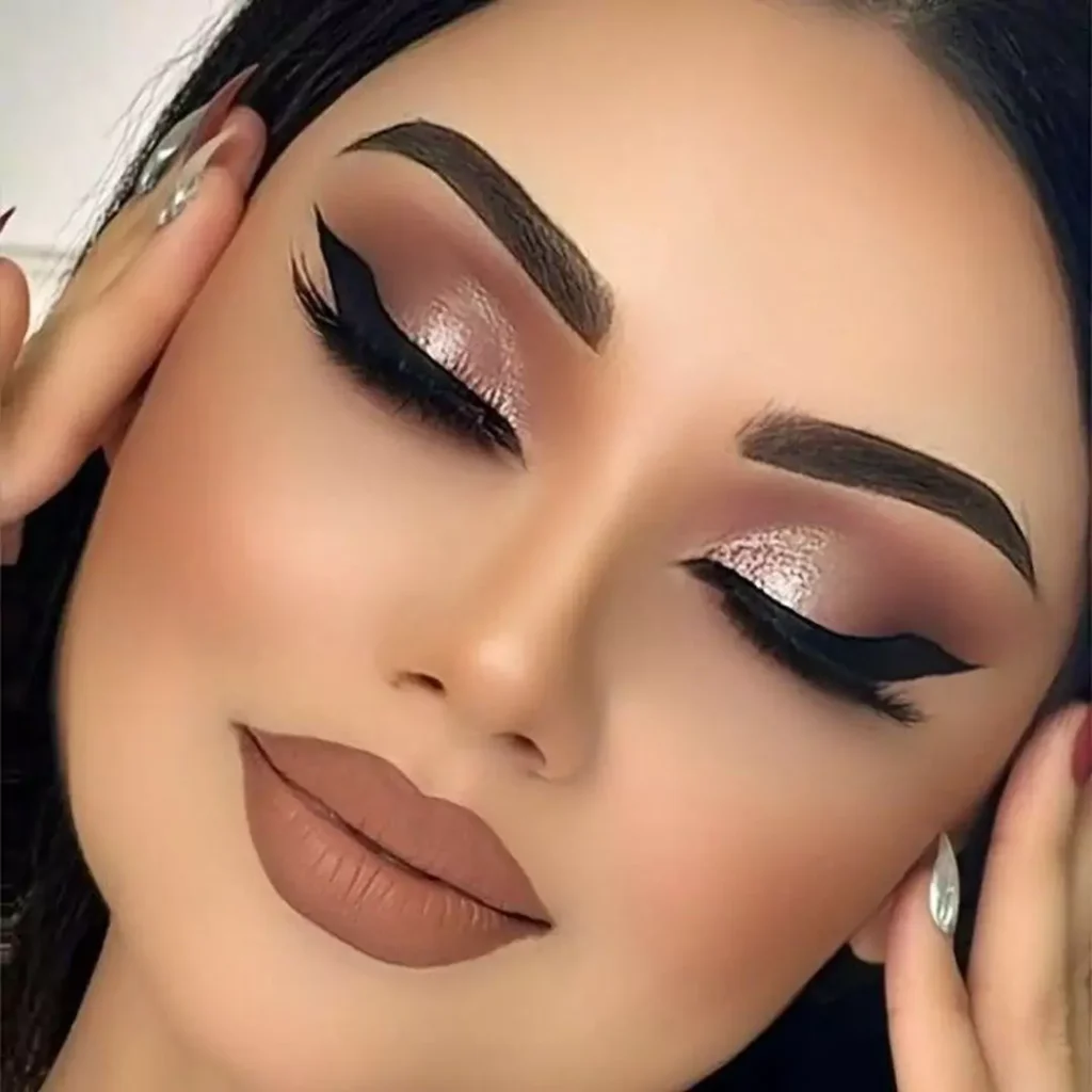 Attractive Women's face makeup