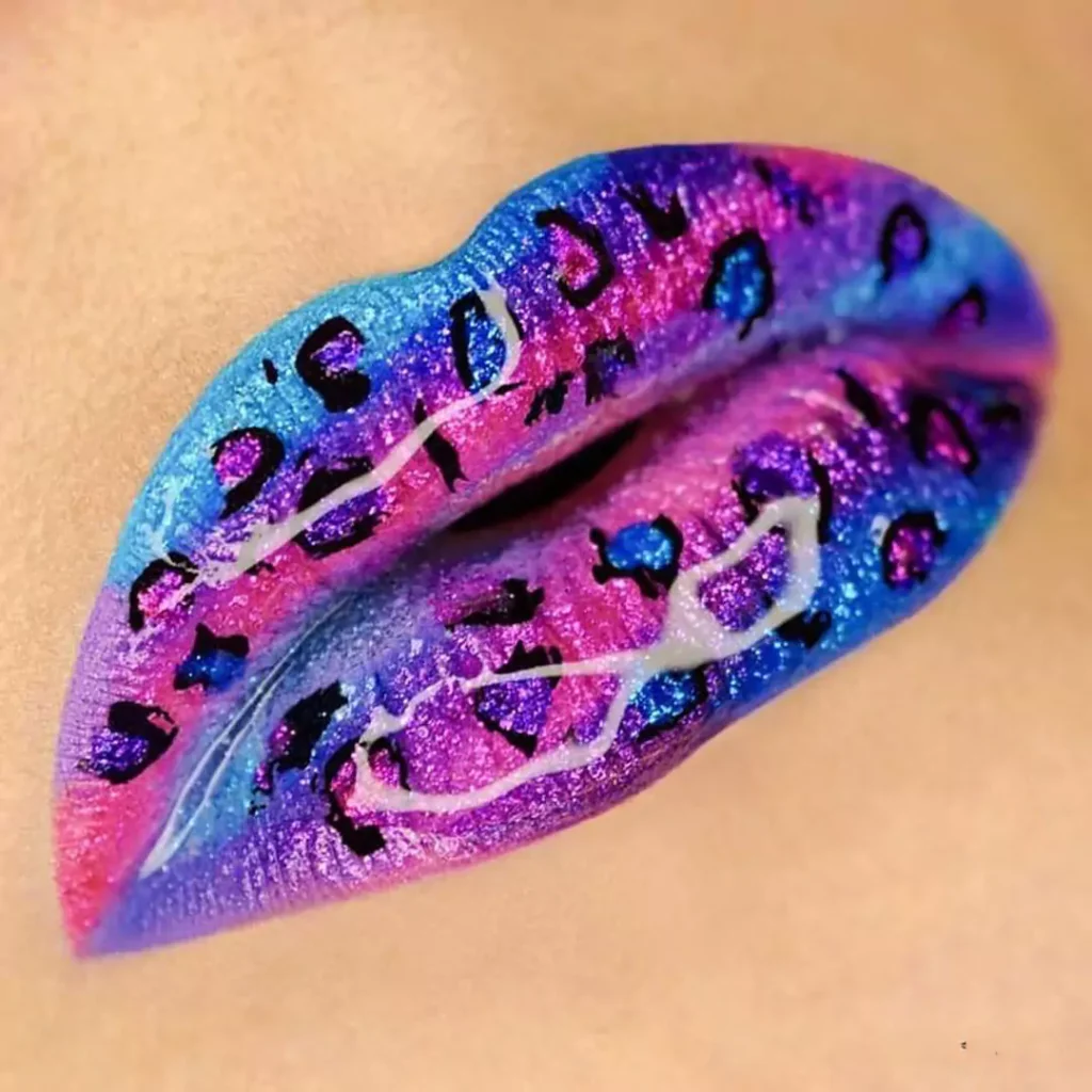 Enchanting Leopard lip makeup