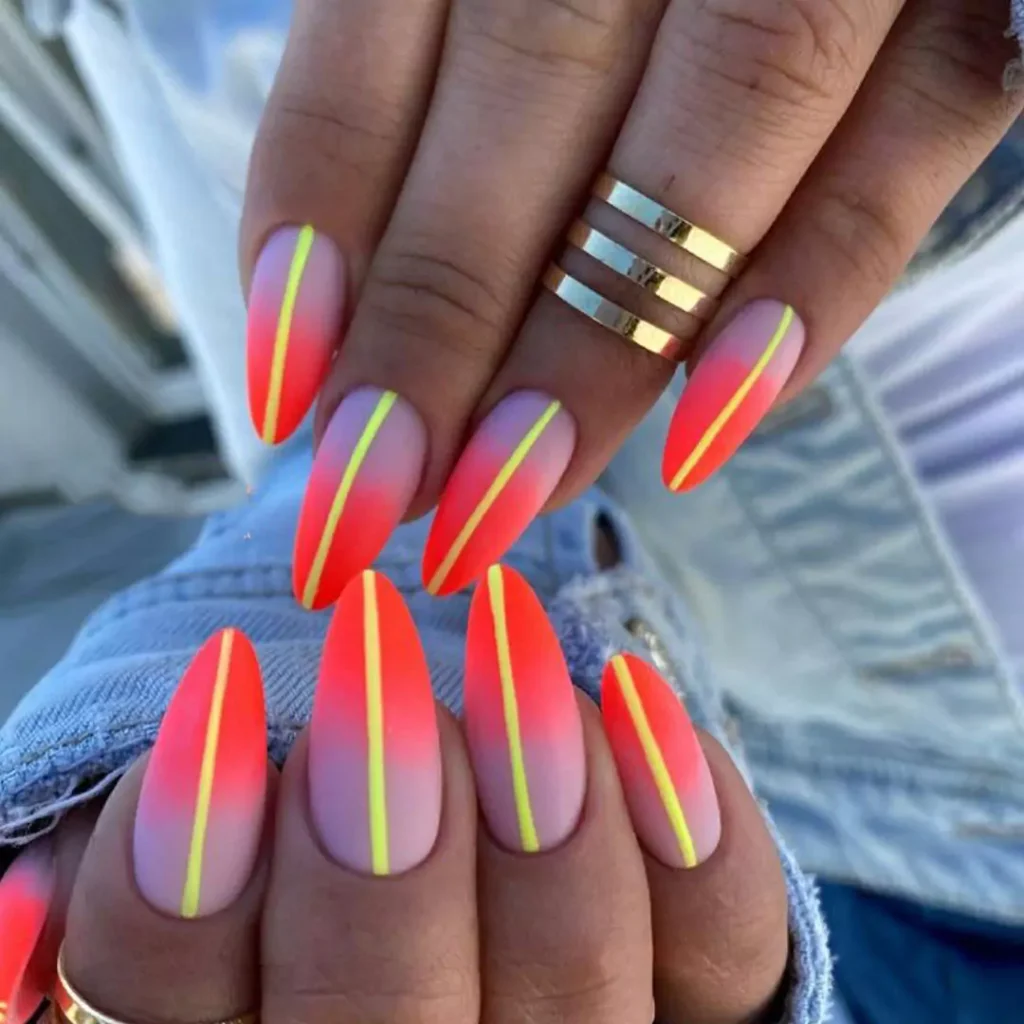 Eye-catching Neon nail designs