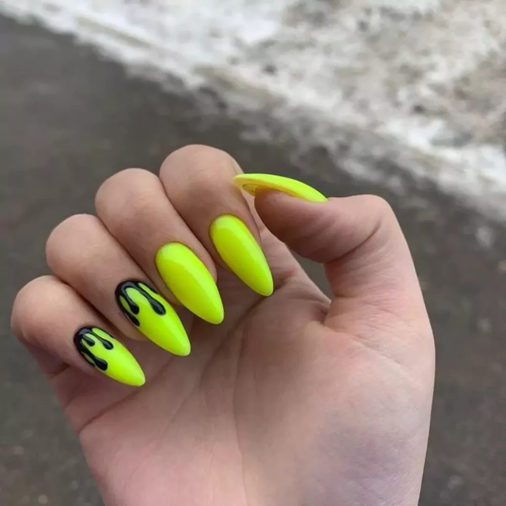 Beautiful and charming Neon nail designs