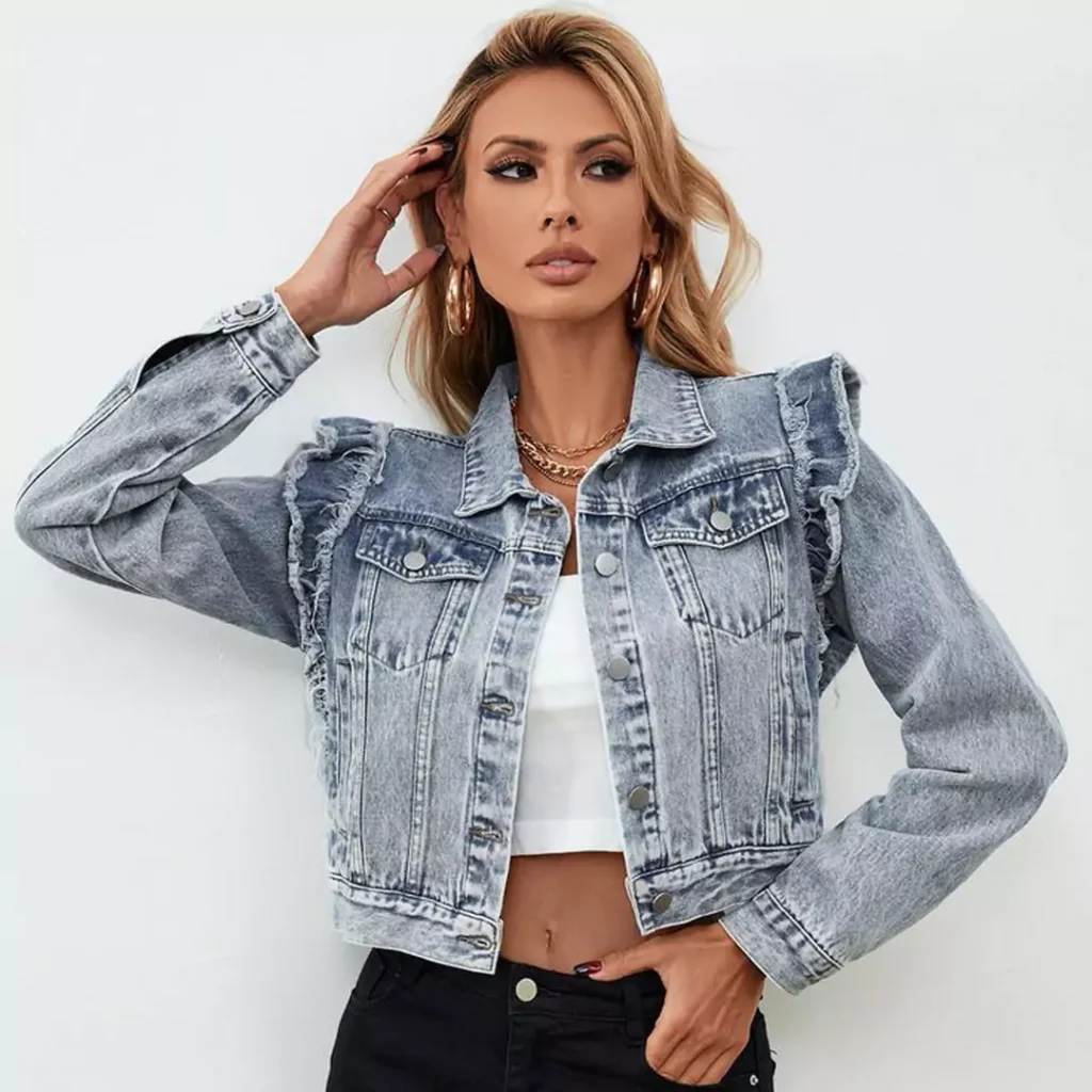 modish short jean jackets for ladies