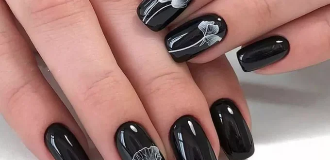 Beautiful black nail designs