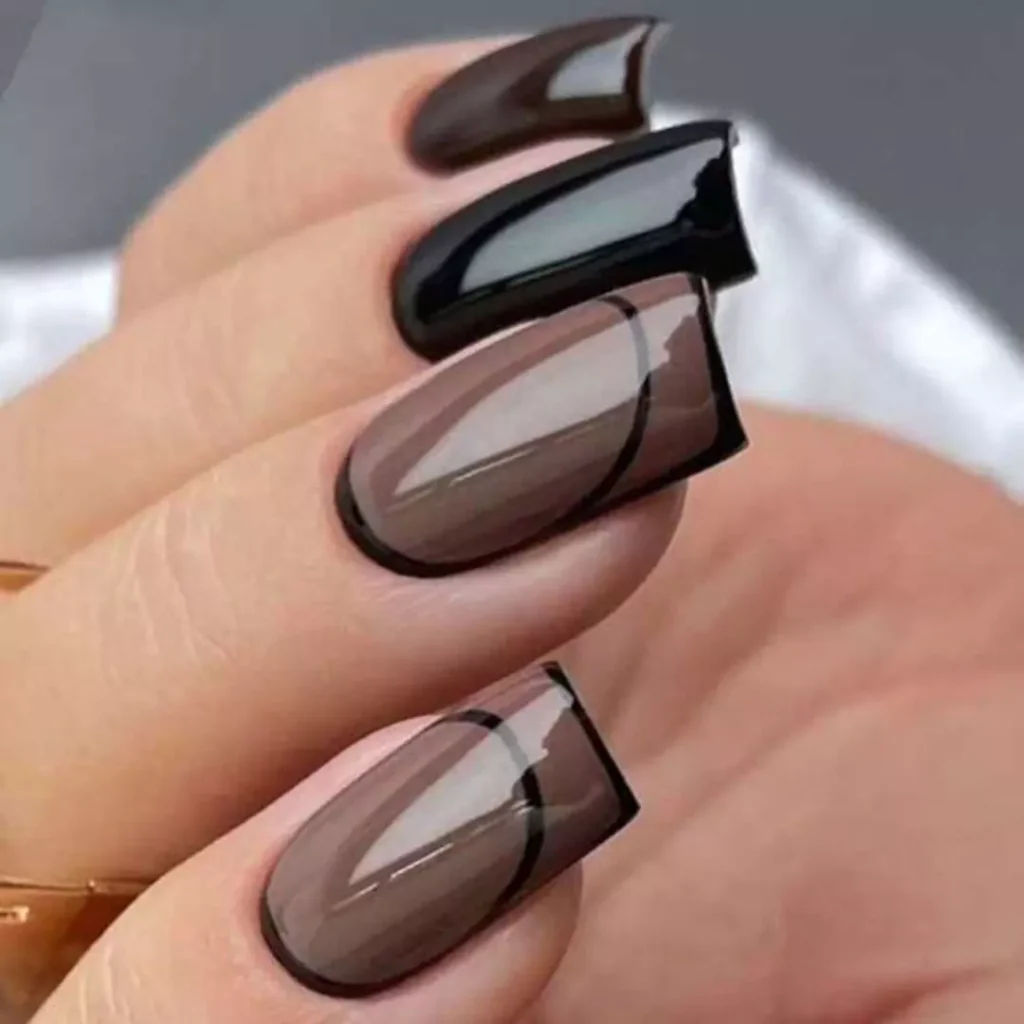 Special black nail designs