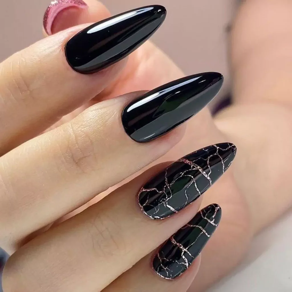 Enchanting black nail designs