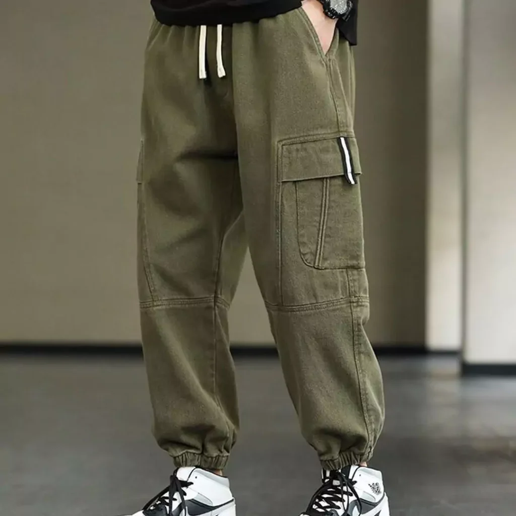 charming cargo jogger pants of men