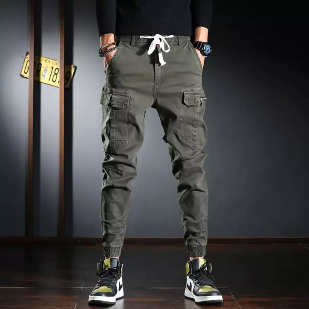 classy cargo jogger pants of men