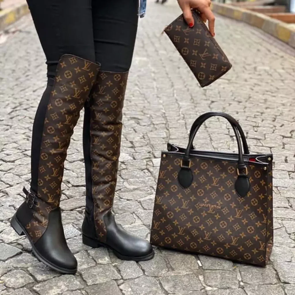 LV knee-high boots for women 